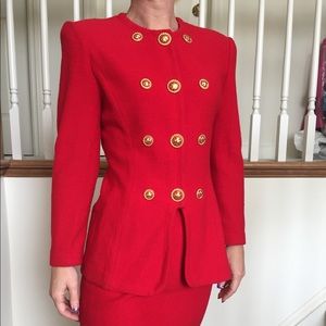 St. John stunning red with gold